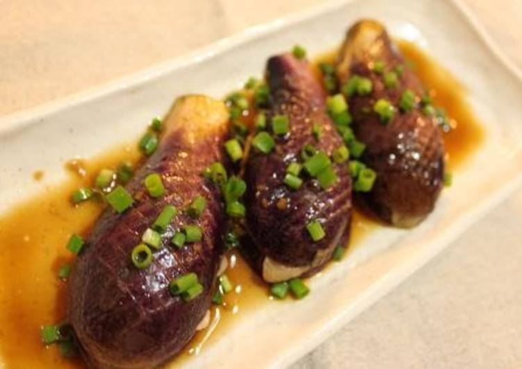 Recipe of Quick Eggplant with Pork - Easily Made in the Microwave
