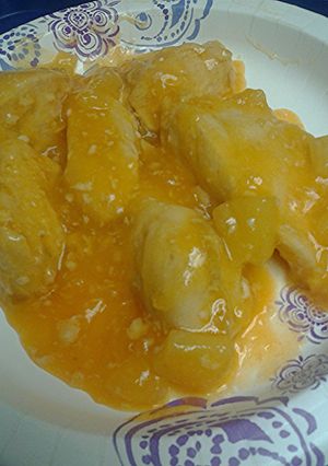 A picture of Pineapple chicken.