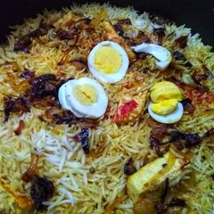 Paneer dum biryani A picture of Paneer dum biryani.