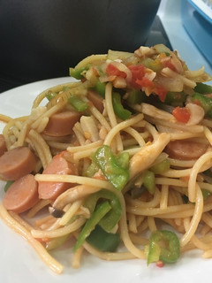 日式家常菜～拿坡里義大利麵 的食譜成品照片