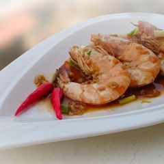 A picture of Drunken Spicy Garlic Shrimp.