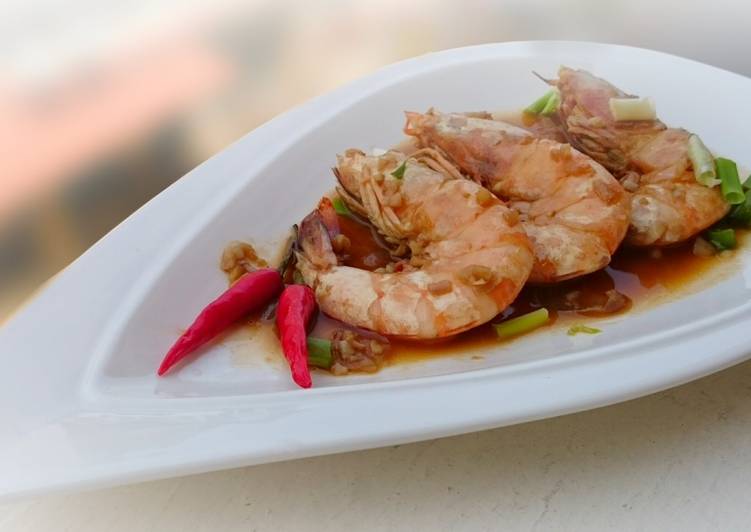 Easiest Way to Make Perfect Drunken Spicy Garlic Shrimp