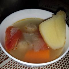 A picture of ABC soup.