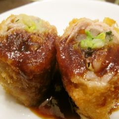 A picture of Fried Cabbage Shiso Pork Roll.