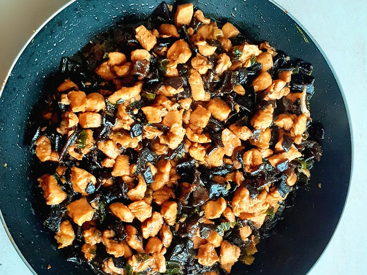 Langkah Mudah untuk Menyiapkan Resep Cah Ayam Jamur (bisa untuk isian Mie Ayam, Bakpao, Roti, Dll.) yang Sempurna Anti Ribet, Menggugah Selera