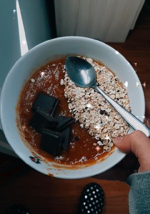 Una foto de Batido de duraznos