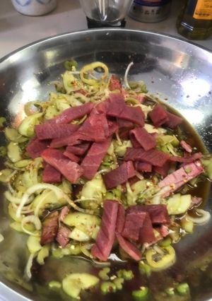 Una foto de Aguachile de Atún Ahumado a la Sonorense
