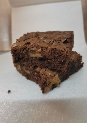 Una foto de Brownies chocolatosos