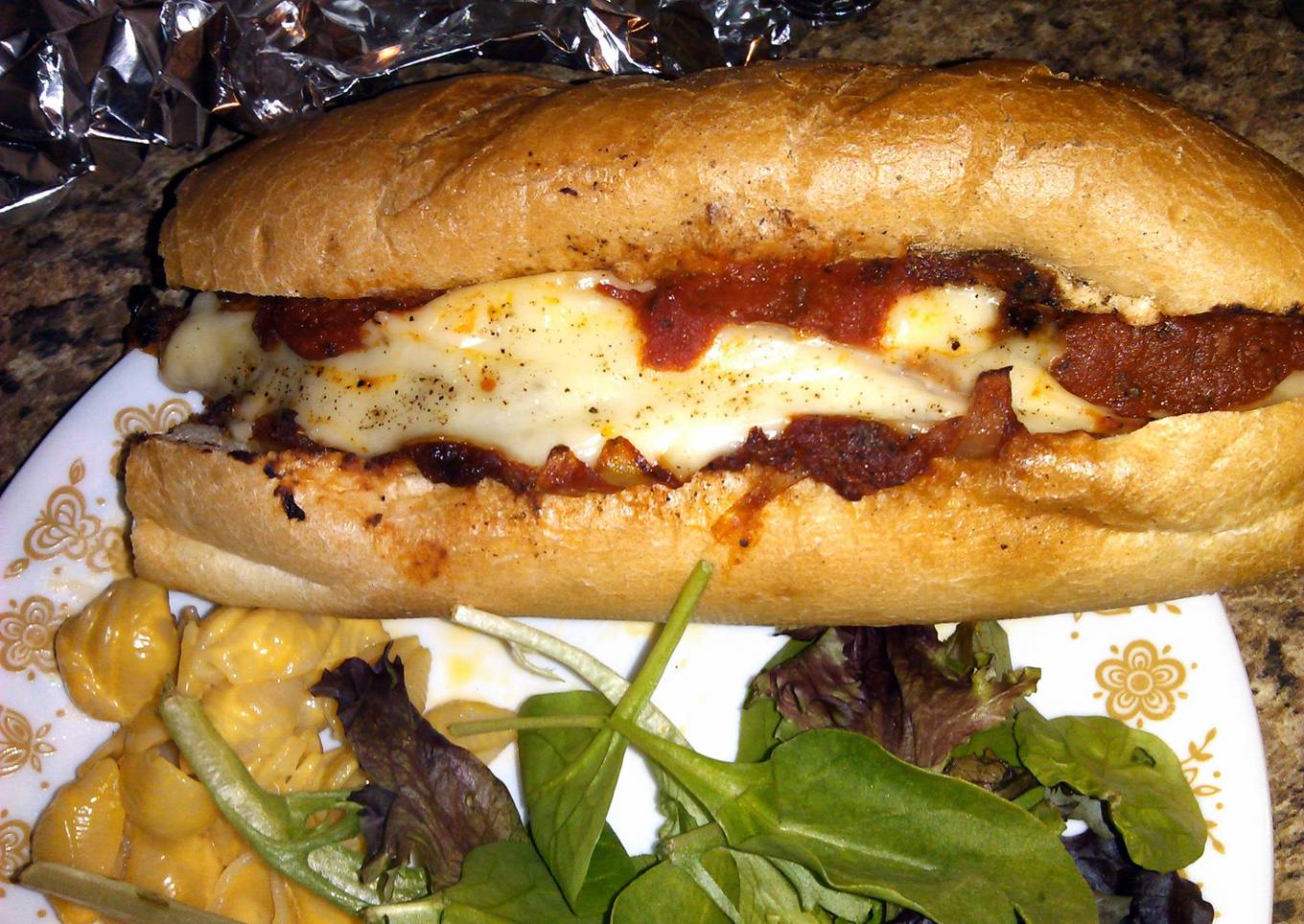 sausage subs w/ caramelized onions
