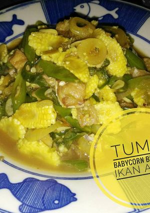 Foto resep Tumis BabyCorn with Buncis n Ikan Asin