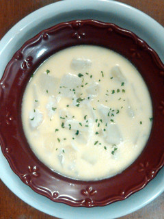 A picture of Grammies Down East Fish Chowder.