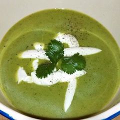 A picture of avocado gazpacho.