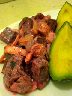 A picture of Creamy Beet Salad.