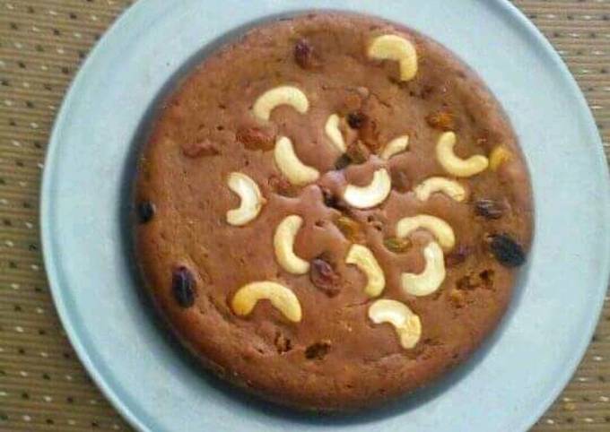 Recipe of Quick Eggless wheat gulab jamun mix cake