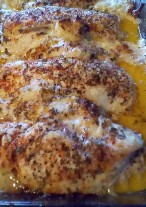 A picture of Four Cheese Stuffed Chicken Breasts.