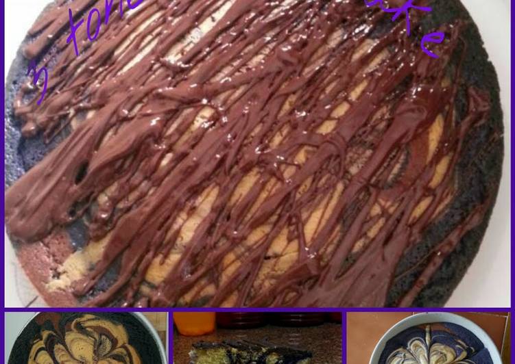 Step-by-Step Guide to Make Perfect 3 tone marble cake