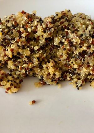 Una foto de Quinoa hervida