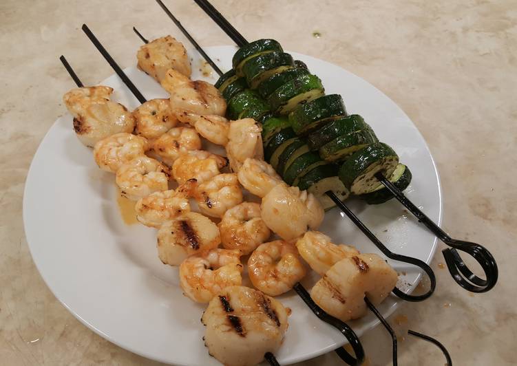 Recipe of Super Quick Homemade Spicy Honey Lime Shrimp Kabobs