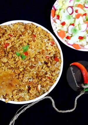 عکسی از دستور بادمجان پلو