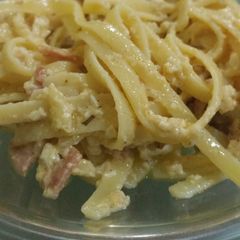 A picture of Salted Egg and Bacon Pasta.