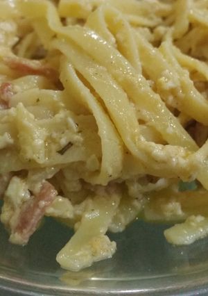 A picture of Salted Egg and Bacon Pasta.