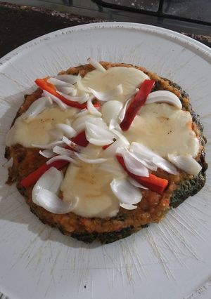 Una foto de Pizza de acelga light