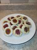 Raspberry Cheesecake Thumbprint Cookies