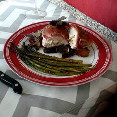 A picture of Mint Apple And Pear Stuffed Chicken.