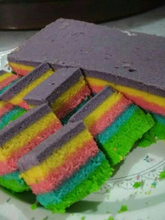 Foto resep Bolu Kukus Pelangi🌈