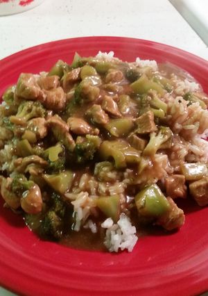 A picture of Asian Peanut Butter Chicken.