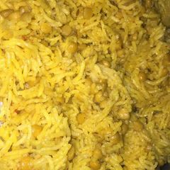 A picture of Chana dal rice.