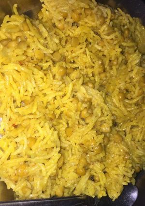 A picture of Chana dal rice.