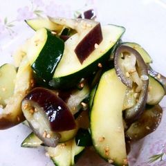 A picture of Easy Aubergine and Zucchini Namul.