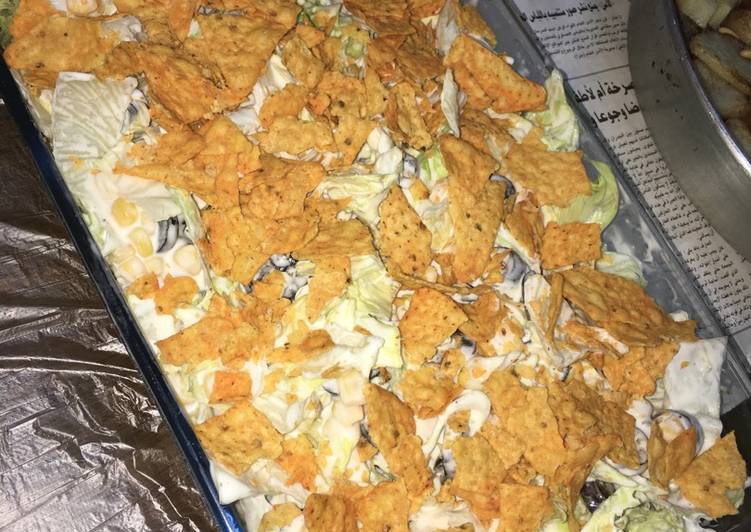 سلطة بصوص الرانش سهلة جدا و سريعة و الطعم خياااال