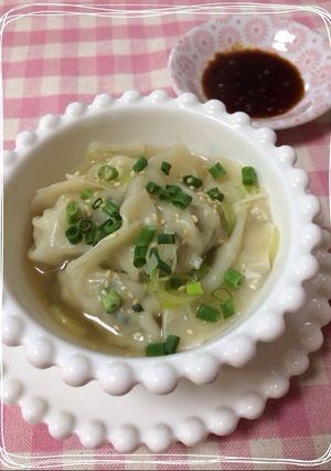 A picture of Hakata-Style Gyoza Made with Yakisoba.
