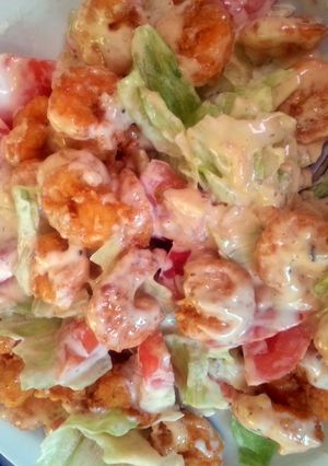 A picture of Fried Shrimp Salad.