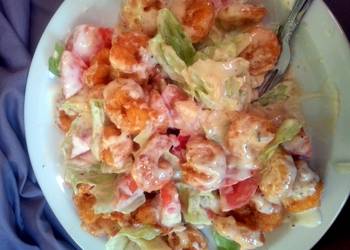 How to Make Perfect Fried Shrimp Salad