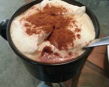 Unique Recipe Coffee with cinnamon and whipped cream Most Delicious