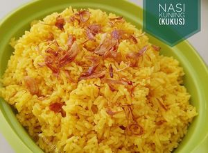 Foto resep Nasi Kuning versi Kukus