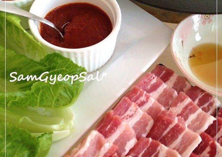 Steps to Prepare Samgyeopsal: Korean-style Pork Belly BBQ At Home