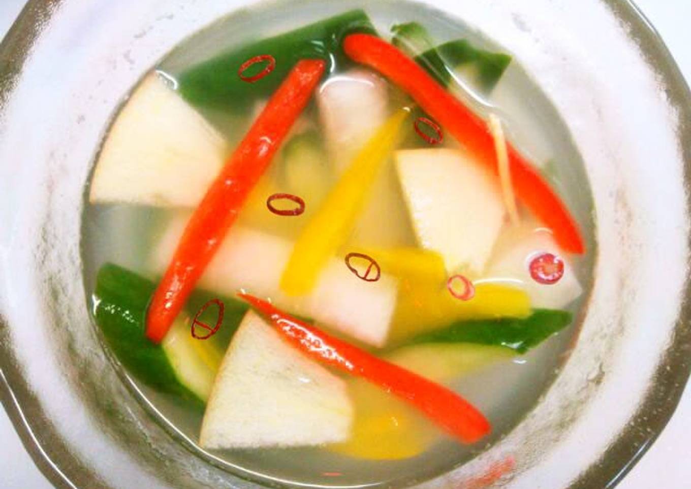 Daikon Radish and Cucumber Mul (Water) Kimchi