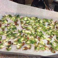 A picture of Brussel Sprout Chips.
