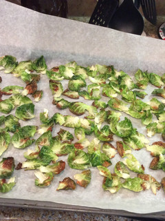A picture of Brussel Sprout Chips.