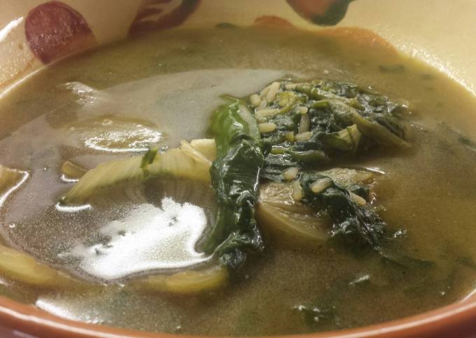 Simple Way to Prepare Favorite Rice and Spinach Soup