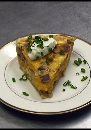 A picture of Quiche (Bacon, Egg, and Cheese Pie).