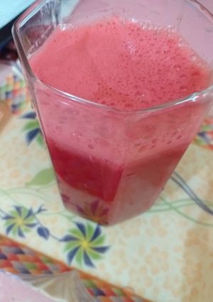 A picture of Beetroot apple carrot & orange juice.