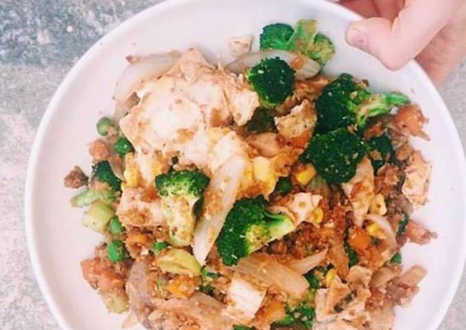 Simple Way to Make Homemade Cauliflower Fried Rice