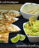 Quesadillas de pollo y guacamole súper fácil