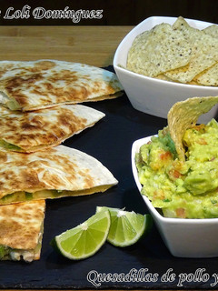 Una foto de Quesadillas de pollo y guacamole súper fácil