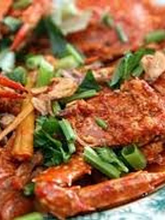 A picture of cook spicy crab.